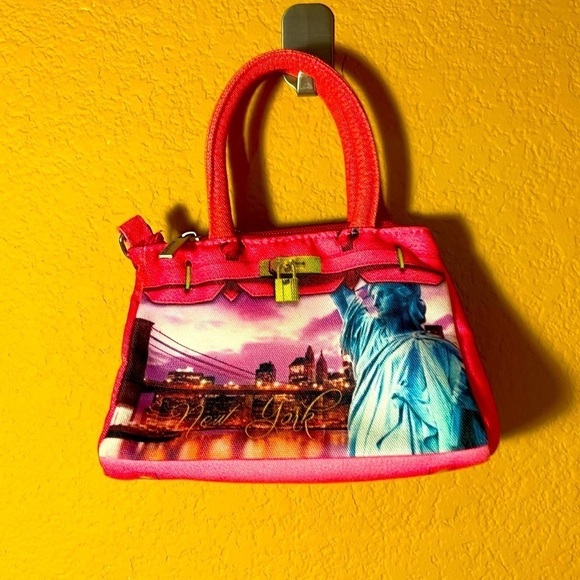 Robin Ruth Handbags - ROBIN RUTH New York Skyline Mini Convertible Satchel Crossbody Purse Pink NWT